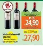 Atacadão De - vinho chileno g7 varietal oferta
