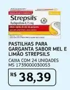 Assaí Atacadista Garibaldi - pastilhas para garganta sabor mel e limão strepsils oferta