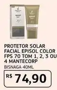 Assaí Atacadista Episol - protetor solar facial color fps 70 tom 1, 2, 3 ou mantecorp oferta