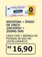 Assaí Atacadista Genérico - nistatina + óxido de zinco 100.000ui + 200mg ems oferta
