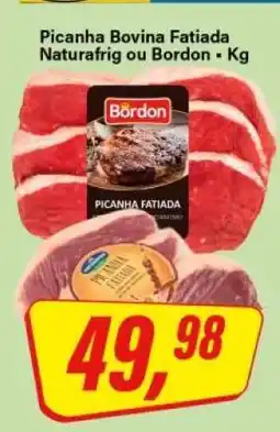 Rede Supermarket Picanha Bovina Fatiada Naturafrig ou Bordon oferta
