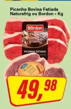 Rede Supermarket Picanha Bovina Fatiada Naturafrig ou Bordon oferta