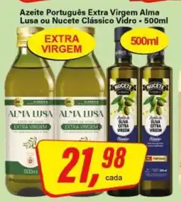 Rede Supermarket Azeite Português Extra Virgem Alma Lusa ou Nucete Clássico Vidro oferta