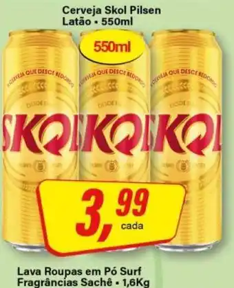 Rede Supermarket Cerveja Skol Pilsen oferta