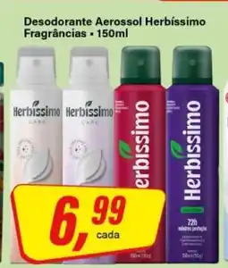 Rede Supermarket Desodorante Aerossol Herbíssimo oferta