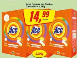 Rede Supermarket Lava Roupas Em Pó Ace Cartucho oferta
