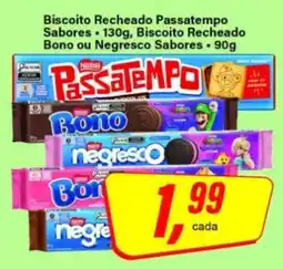 Rede Supermarket Biscoito Recheado Passatempo Sabores oferta