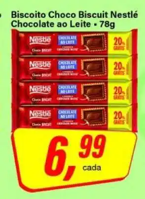 Rede Supermarket Biscoito Choco Biscuit Nestlé oferta