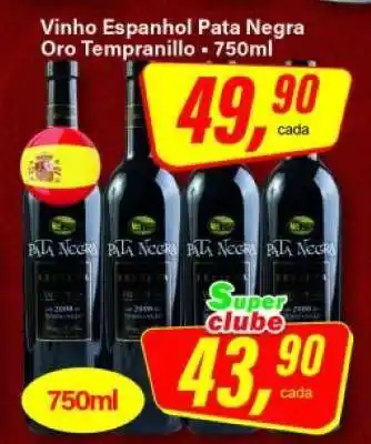 Rede Supermarket Vinho Espanhol Pata Negra Oro Tempranillo oferta