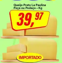 Rede Supermarket Queijo Prato La Paulina oferta
