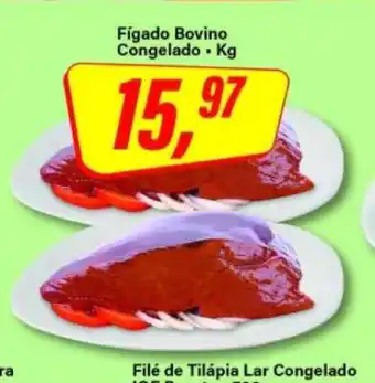 Rede Supermarket Fígado bovino congelado oferta