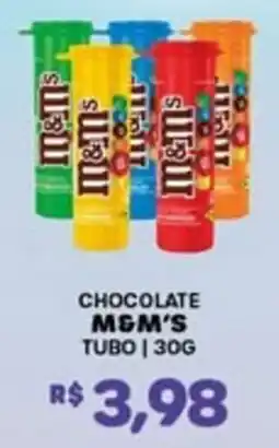 Big Bom Supermercados chocolate m&m's tubo oferta