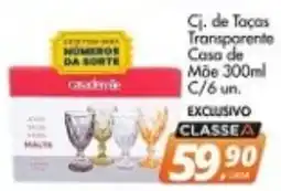 Delta Supermercados Cj. de Taças Transparente Casa de Mãe oferta