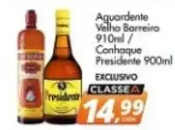 Delta Supermercados Aguardente Velho Barreiro Conhaque Presidente oferta