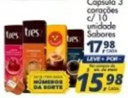 Delta Supermercados Capsula 3 corações oferta