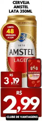 ServBem Cerveja amstel lata 350ml oferta