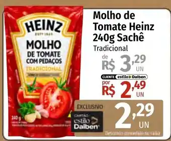Supermercado Dalben molho de tomate heinz tradicional oferta