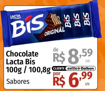 Supermercado Dalben Chocolate lacta bis oferta