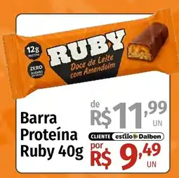 Supermercado Dalben Barra proteína ruby oferta