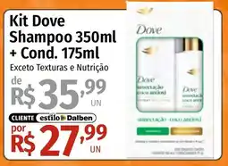 Supermercado Dalben kit dove shampoo 350ml + cond. 175ml oferta