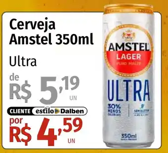 Supermercado Dalben Cerveja Amstel ultra oferta
