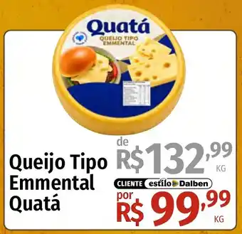 Supermercado Dalben Queijo Tipo Emmental Quatá oferta