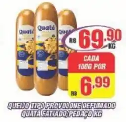 Violeta Supermercados queijo tiro provolone defumado quata fatiado oferta