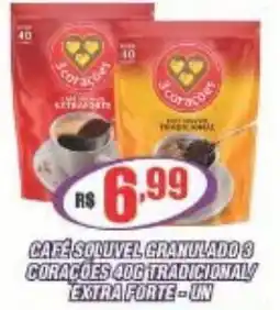 Violeta Supermercados Café solúvel granulado 3 corações oferta