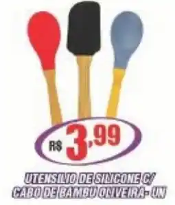 Violeta Supermercados utensilio de silicone c/ cabo de bambu oliveira oferta