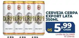 Supermercados Tridico cerveja cerpa export lata oferta