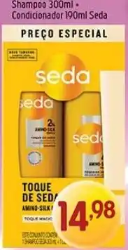 Supermercados Guanabara Shampoo seda + condicionador seda oferta