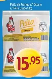 Supermercados Guanabara Peito de Frango s/ Osso e c/ Pele Guibon kg oferta