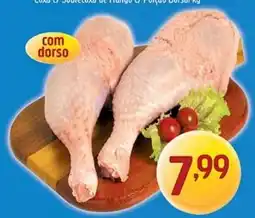 Supermercados Guanabara Coxa e sobrecoxa de frango com dorso oferta