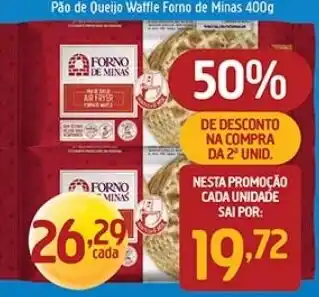 Supermercados Guanabara Pão de Queijo Waffle Forno de Minas oferta