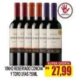 Supermercado leal vinho reservado concha y toro uvas oferta