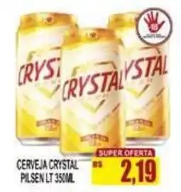 Supermercado leal Cerveja crystal pilsen lt oferta