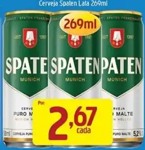 Supermercados Guanabara Cerveja spaten lata oferta
