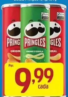 Supermercados Guanabara Pringles creme e cebola oferta