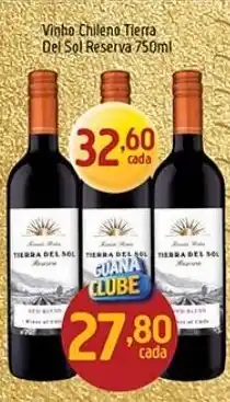 Supermercados Guanabara Vinho chileno tierra del sol reserva oferta
