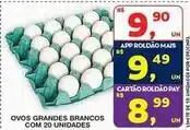 Roldão Ovos grandes brancos com 20 unidades oferta