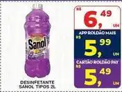 Roldão Sanol - desinfetante tipos oferta