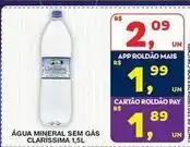 Roldão Claríssima - água mineral sem gas oferta
