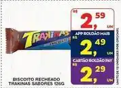 Roldão Chocolate - biscoito recheado trakinas oferta
