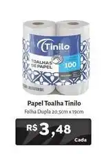 Novo Atacarejo Tinilo - papel toalha oferta