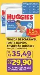 Assaí Atacadista Huggies - fralda descartavel pants rapida absorcao oferta