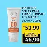 Assaí Atacadista Solar - protetor para corpo e rosto fps 60 oaz oferta