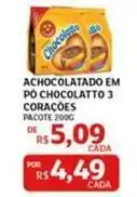 Assaí Atacadista 3 corações - achocolatado em po chocolatto oferta