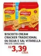 Assaí Atacadista Vitarella - biscoito cream cracker tradicional ou agua e sal oferta