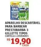 Assaí Atacadista Gillette - aparelho descartavel para barbear prestobarba 3 oferta