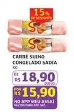 Assaí Atacadista Sadia - carré suino congelado oferta